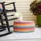 Household Essentials 9" Metal Woven Storage Ottoman